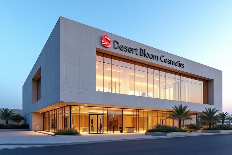 Exterior view of Desert Bloom Cosmetics office