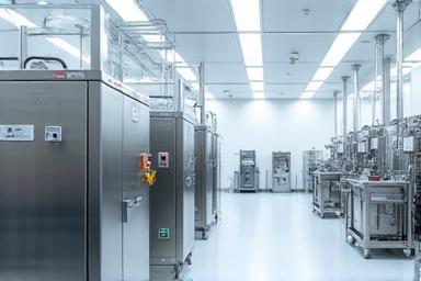 Manufacturing equipment in a clean room